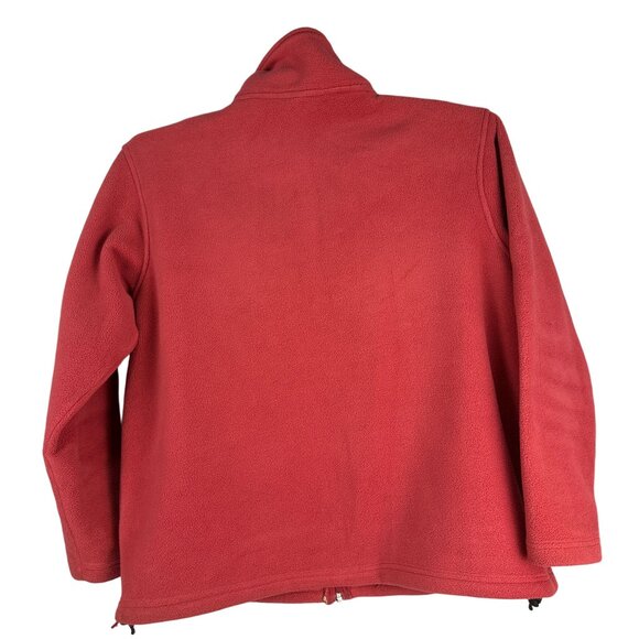 Cabelas Womens Polartec Red Fleece Jacket Size XL Full Zip Polyester Outerwear - Picture 7 of 9